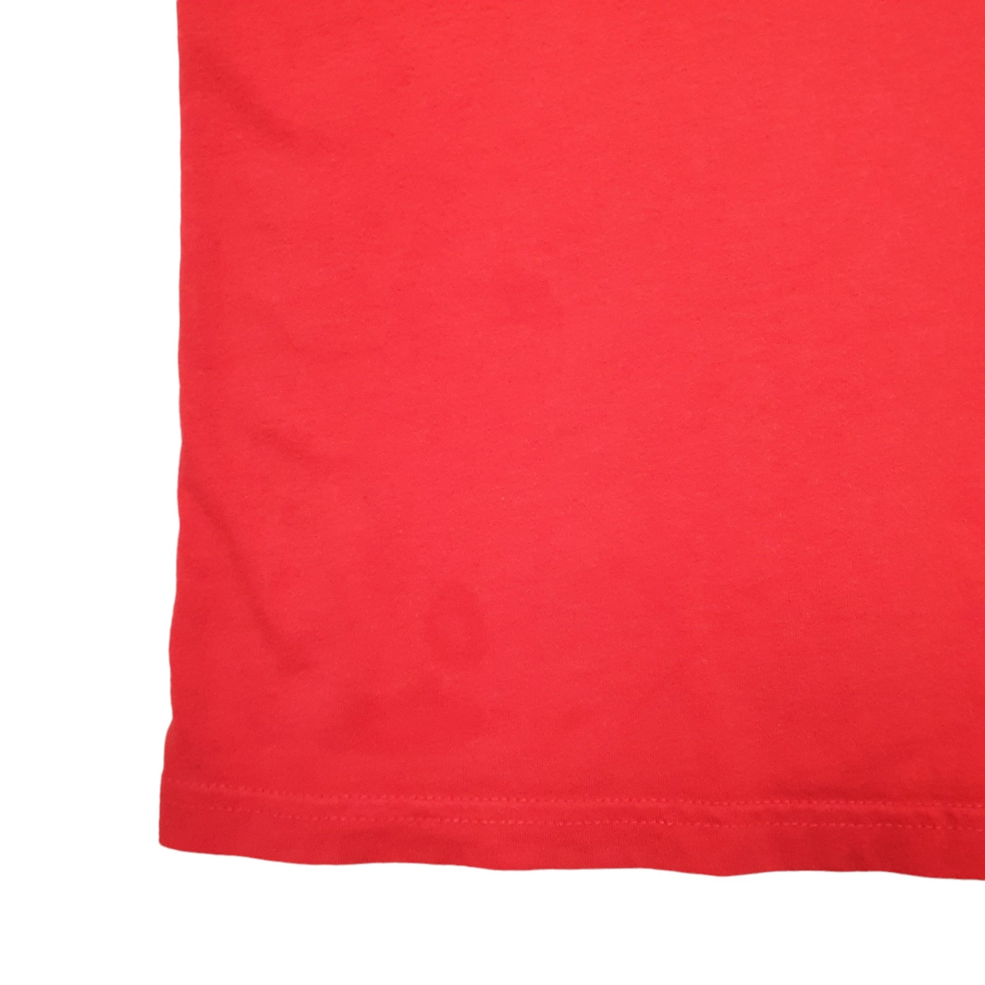 Mens Red Adidas Spellout Short Sleeve T Shirt