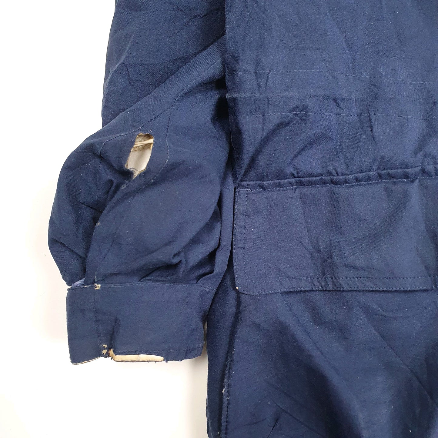 Mens Navy Woolrich Vintage 1990s Goretex Parka  Coat