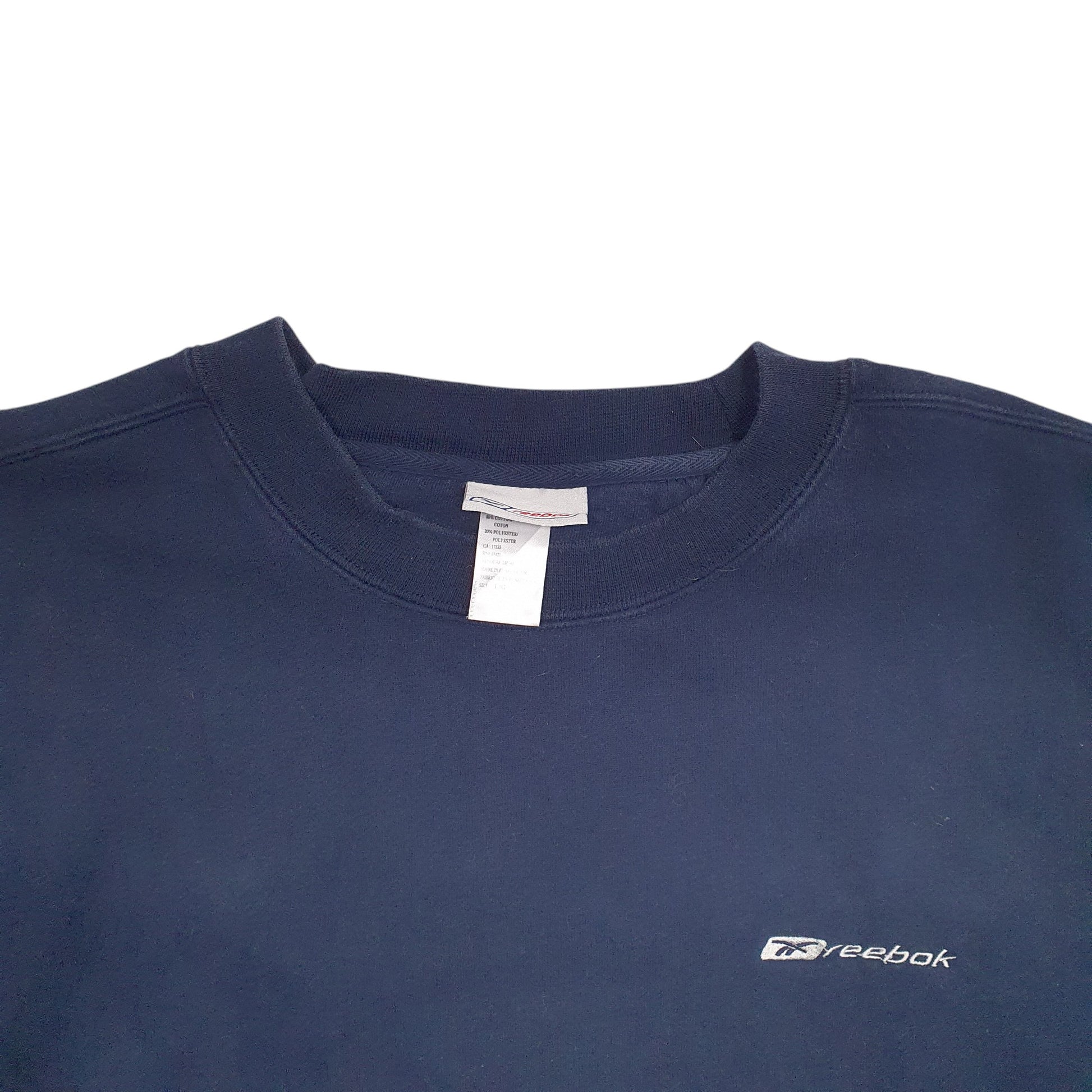 Mens Navy Reebok  Crewneck Jumper