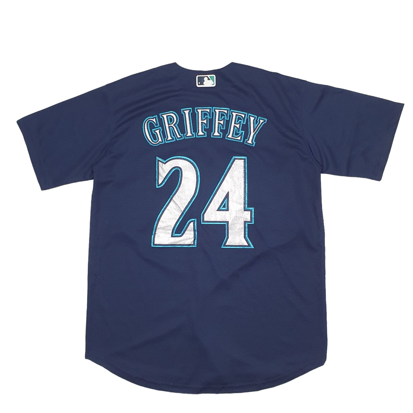 Mens Navy Nike MLB Baseball Jersey Seattle Mariners Short Sleeve T Shirt