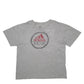 Mens Grey Adidas Spellout Short Sleeve T Shirt