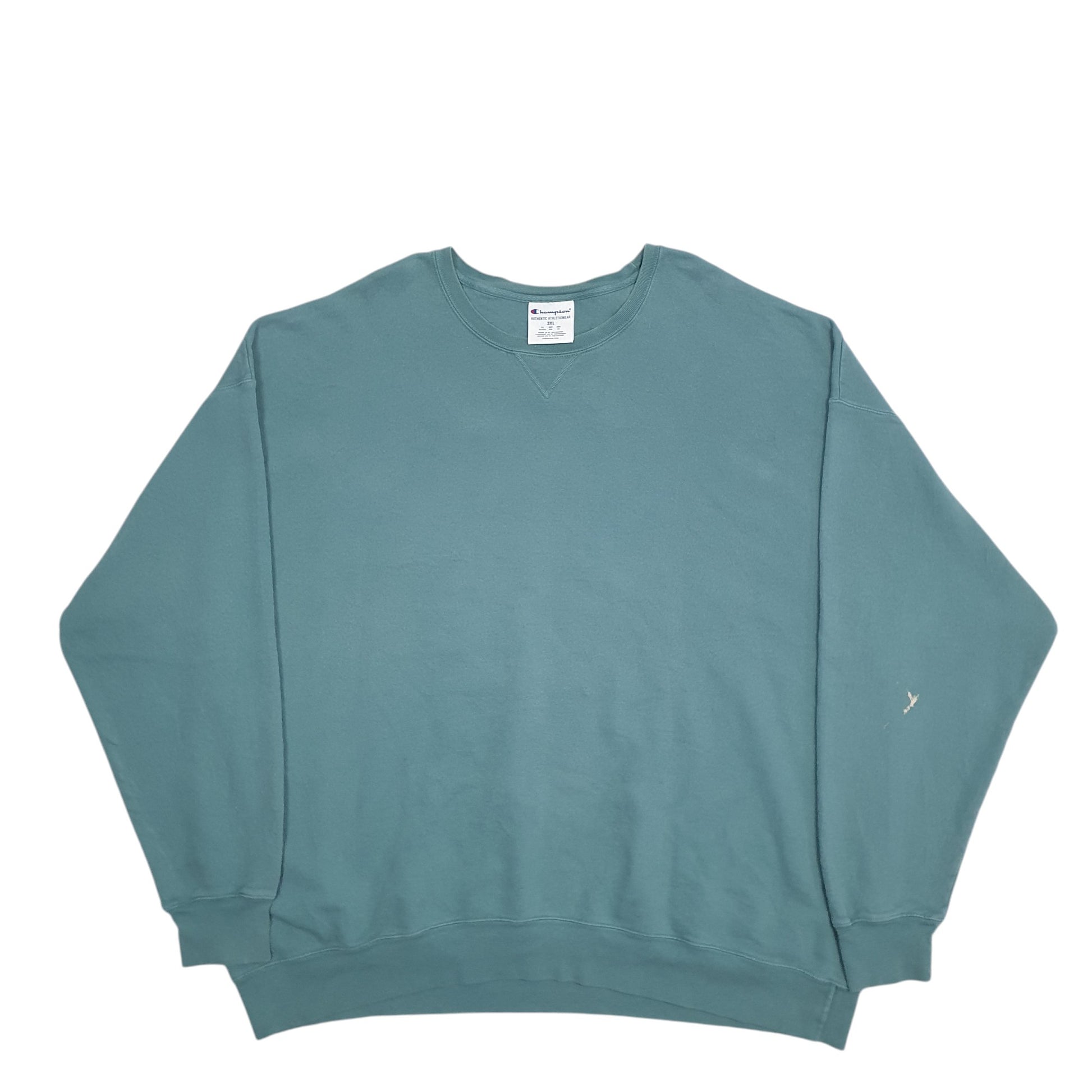 Mens Green Champion  Crewneck Jumper