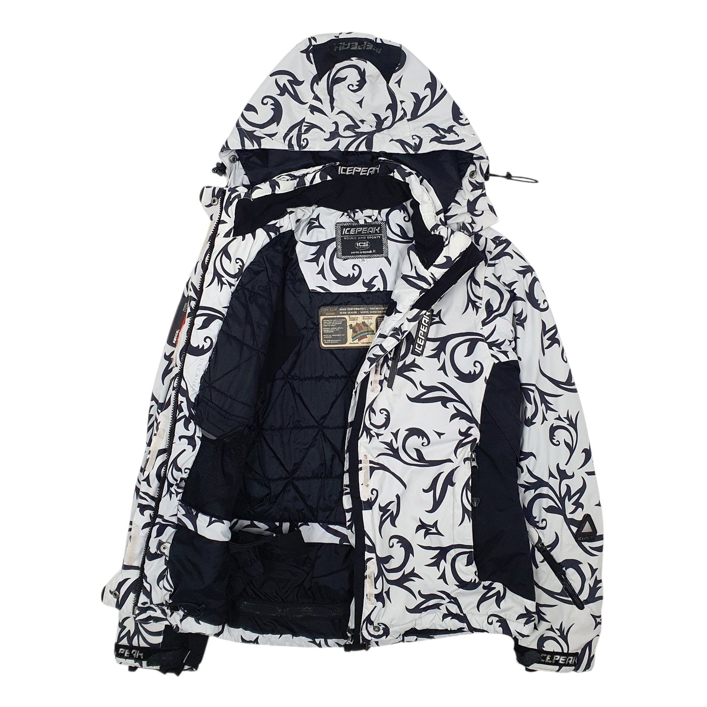 Womens White Icepeak   Coat