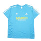 Mens Blue Adidas Madrid Marathon 2010 Active Running Short Sleeve T Shirt