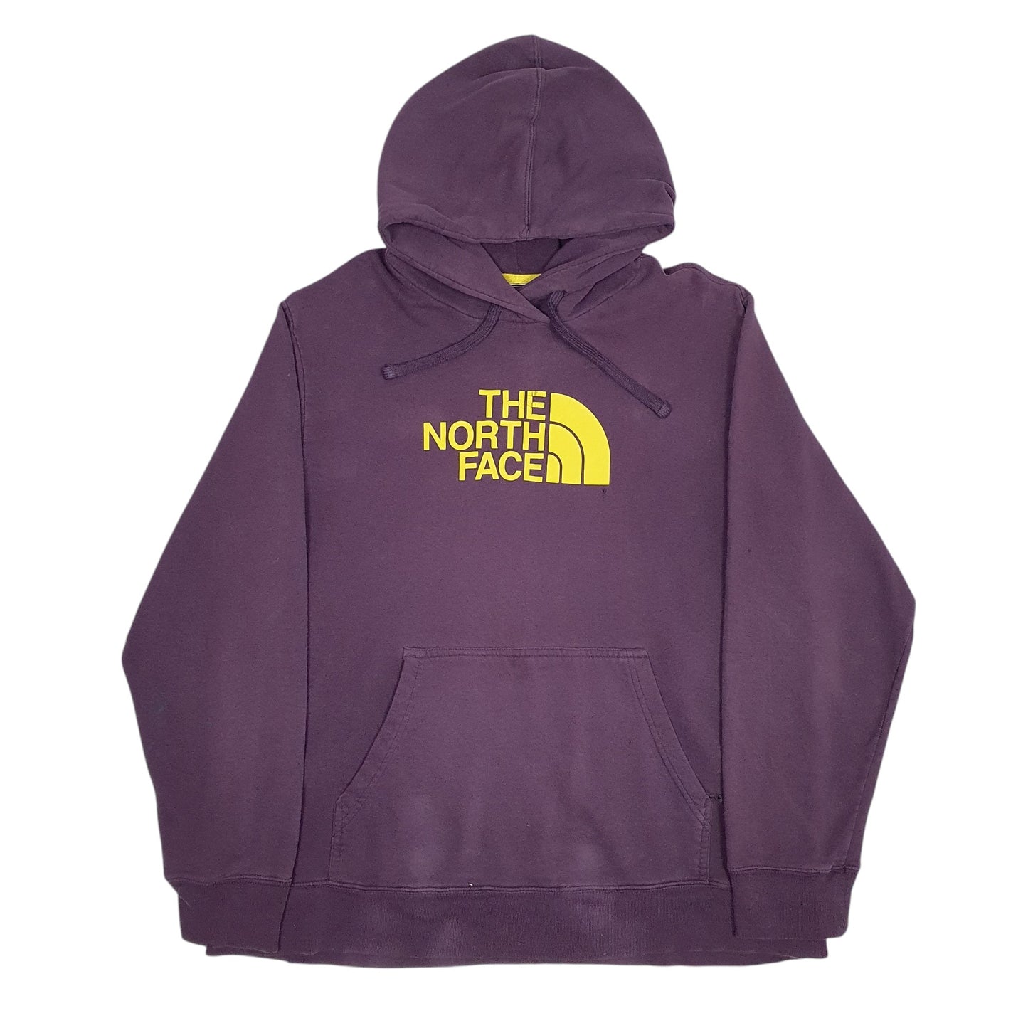 Mens Purple The North Face Spellout Hoodie Jumper