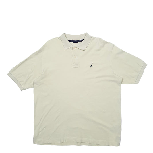Mens Green Nautica  Short Sleeve Polo Shirt
