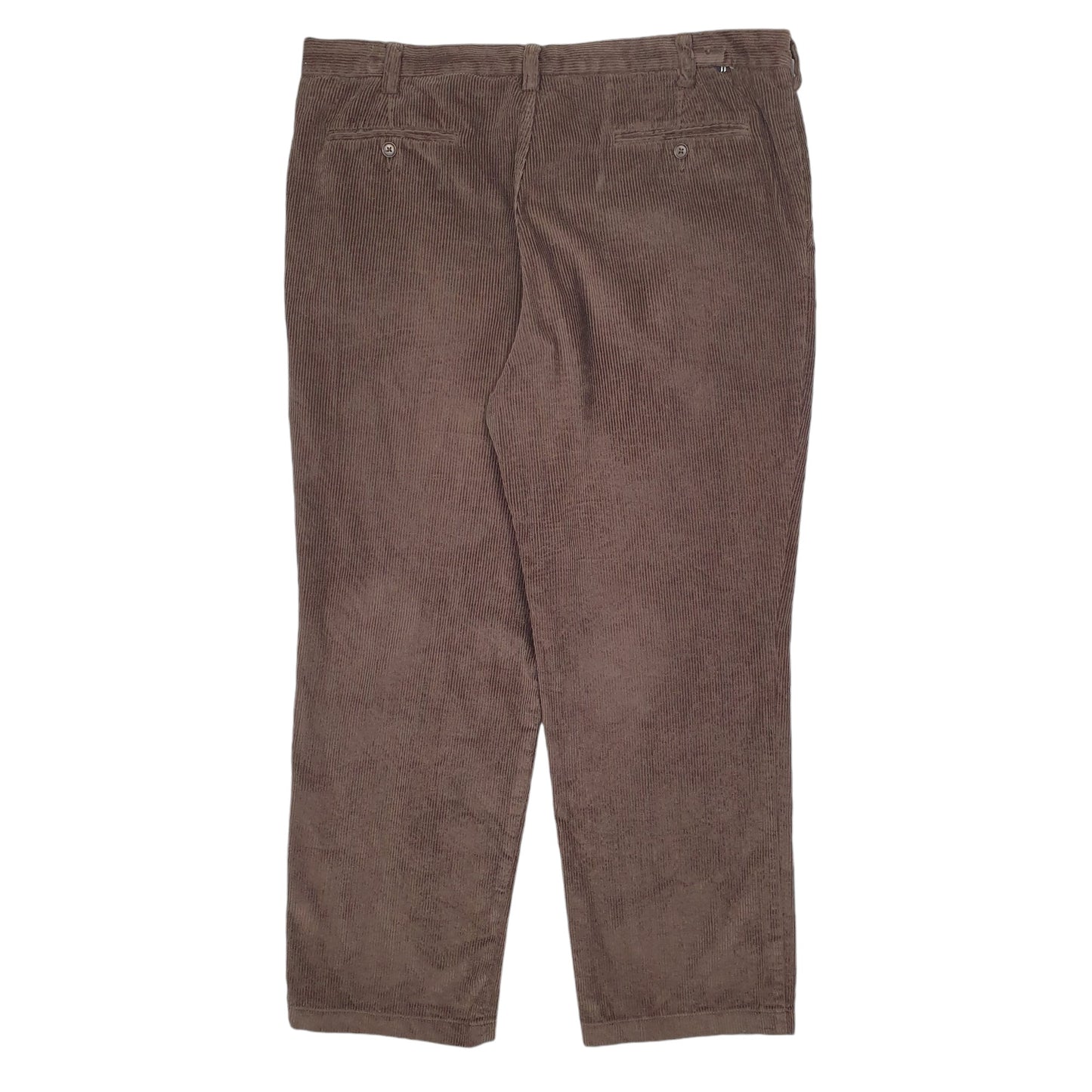 Mens Brown Nautica Classic Fit Corduroy Trousers