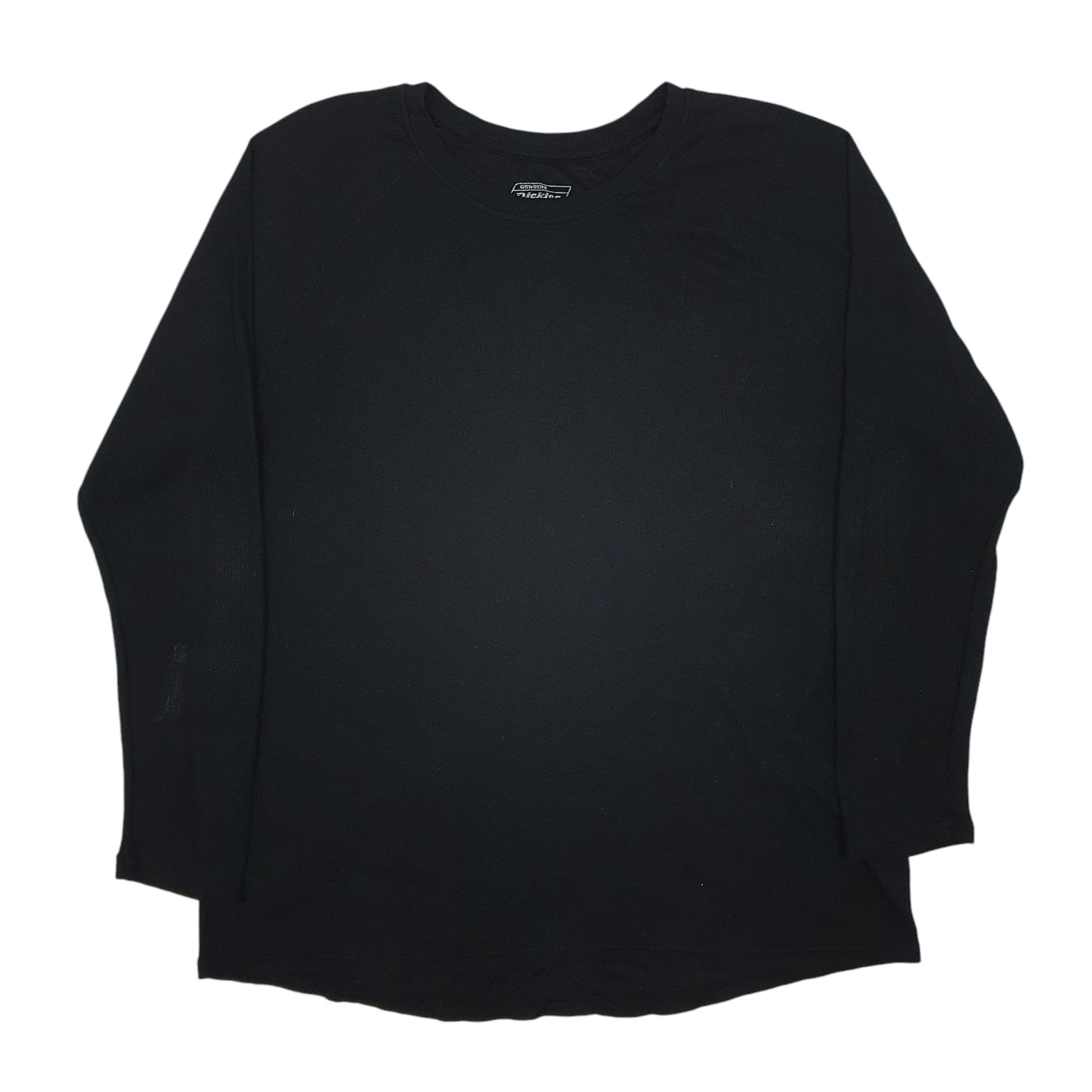 Mens Black Dickies  Long Sleeve T Shirt