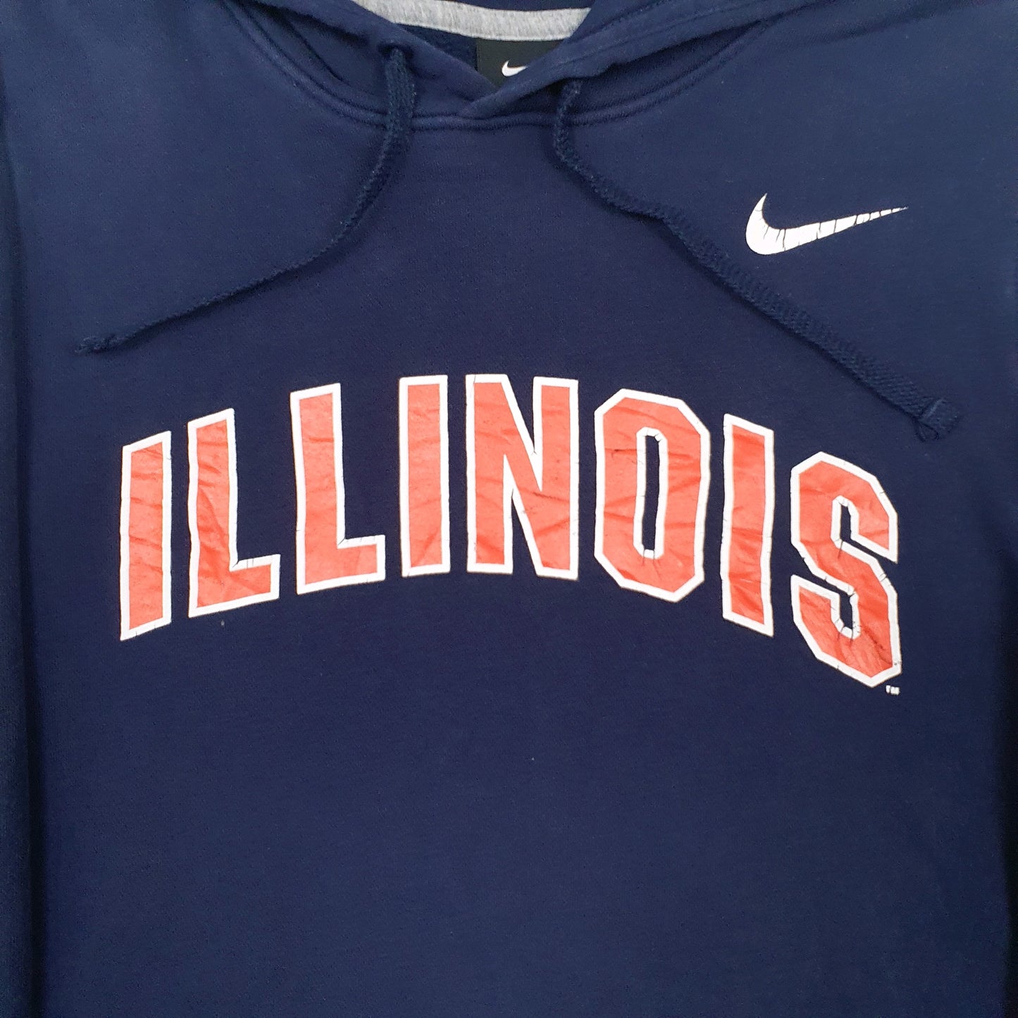 Mens Navy Nike Illinois Hoodie Jumper