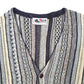 Mens Grey Cooper Monsieur Vintage Coogi Style Made In Canada Cardigan Jumper