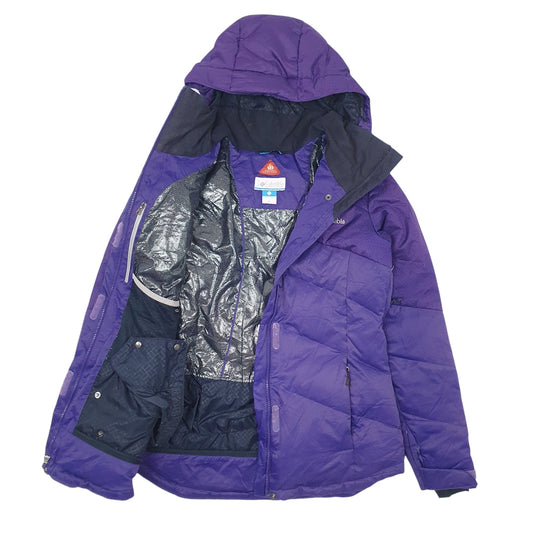 Womens Purple Columbia Sportswear Company Omni-Heat Full Zip Coat