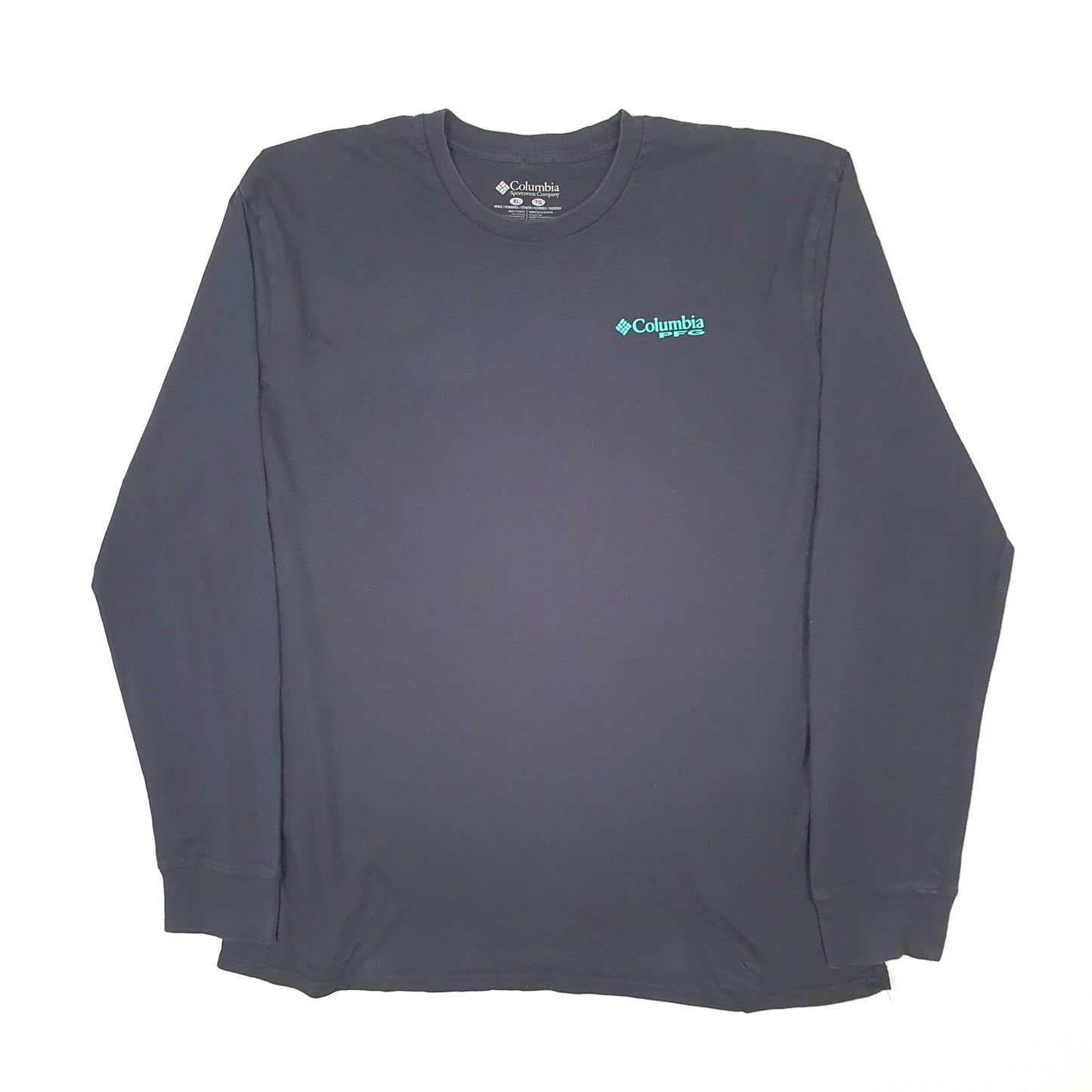 Mens Navy Columbia Sportswear PFG Fishing Long Sleeve T Shirt