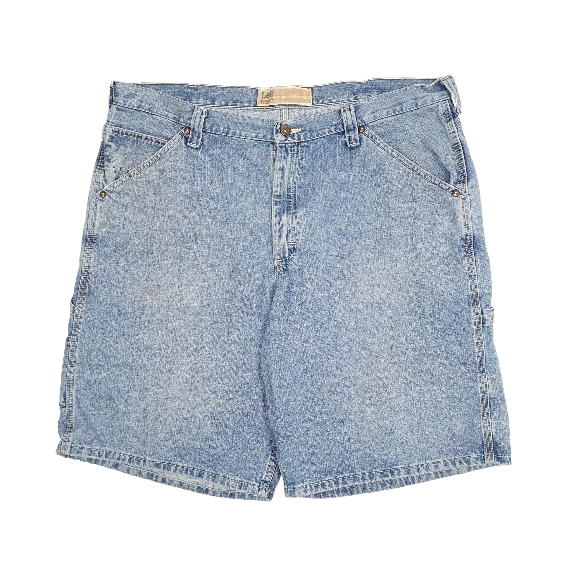 Mens Blue Lee Dungarees Jorts Denim Shorts