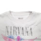 Mens White Nirvana Grunge Crewneck Jumper