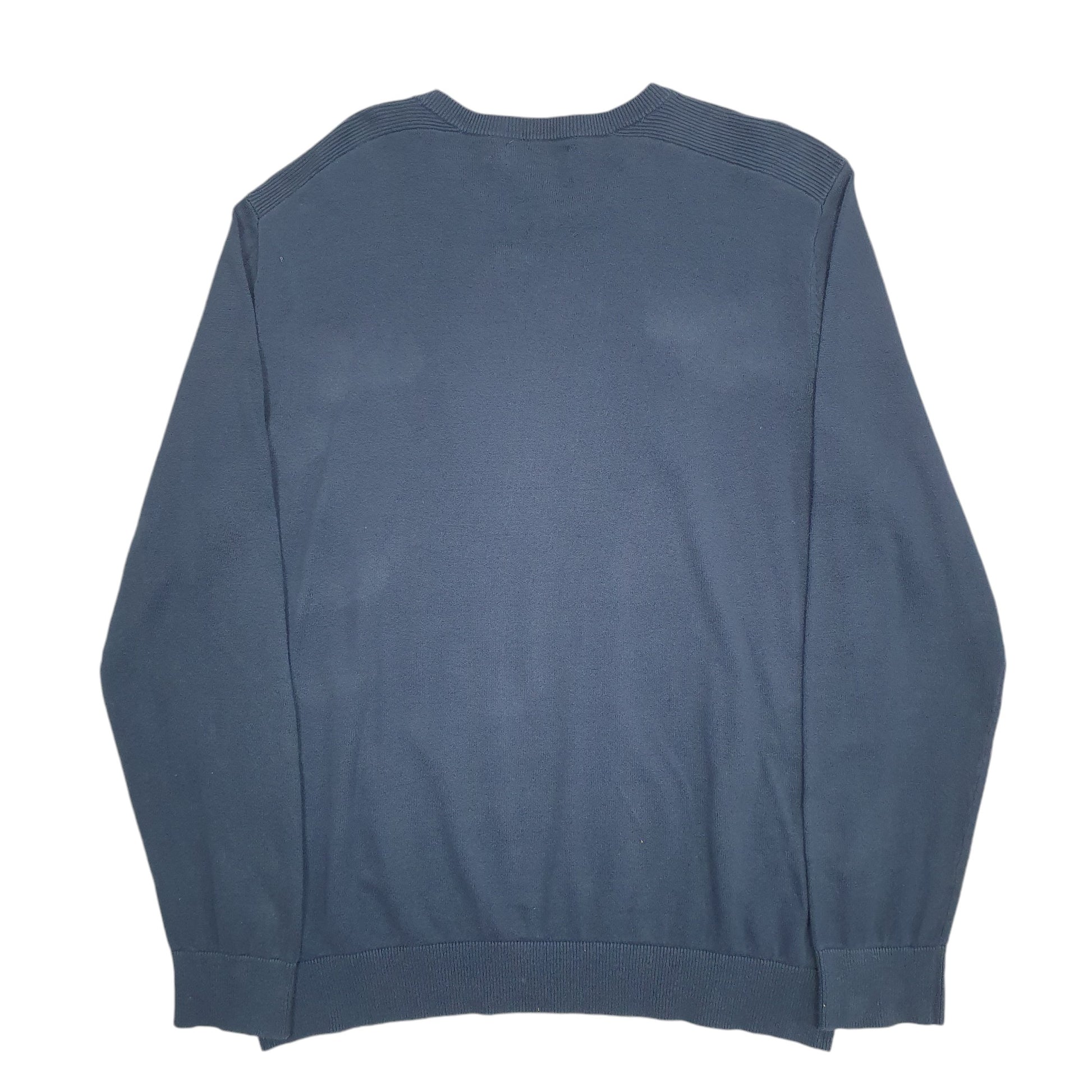 Mens Blue Nautica Knit Crewneck Jumper