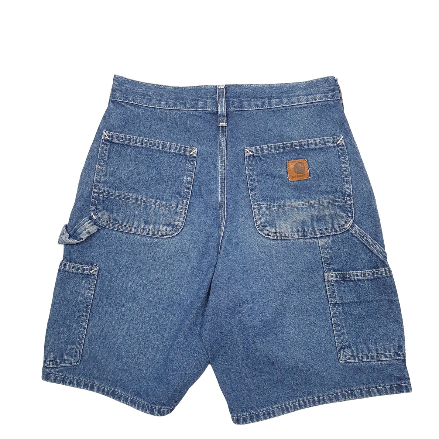 Mens Blue Carhartt Workwear B28 DST Carpenter Shorts