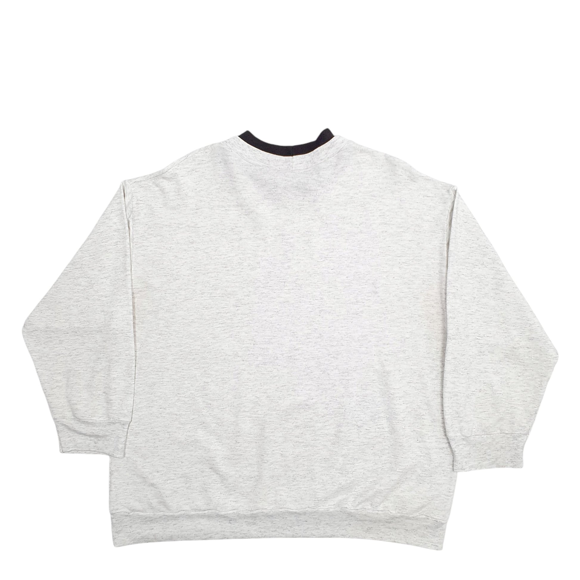 Mens Grey Basic Editions Cats Crewneck Jumper