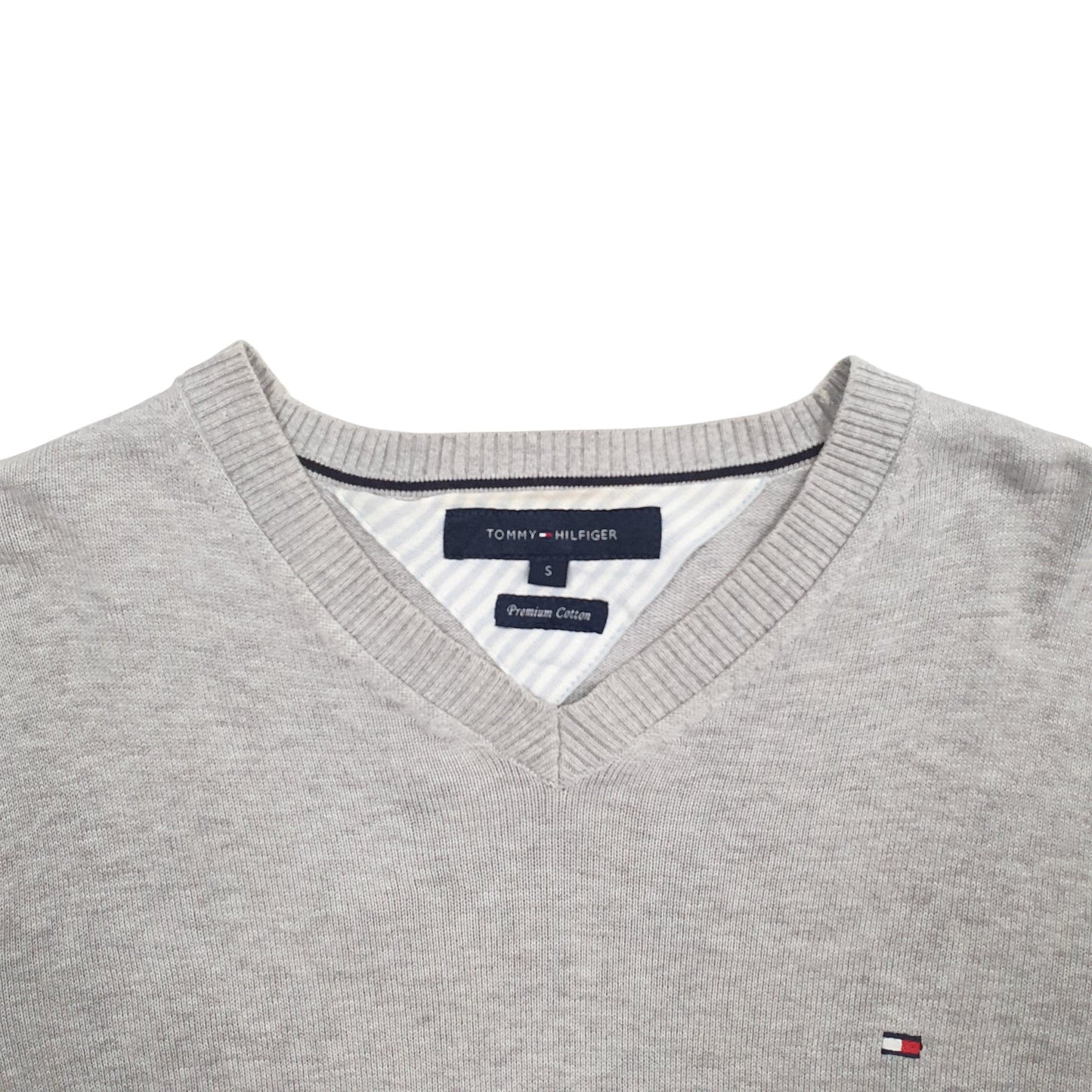 Mens Grey Tommy Hilfiger  Crewneck Jumper