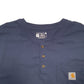Mens Navy Carhartt  Long Sleeve T Shirt