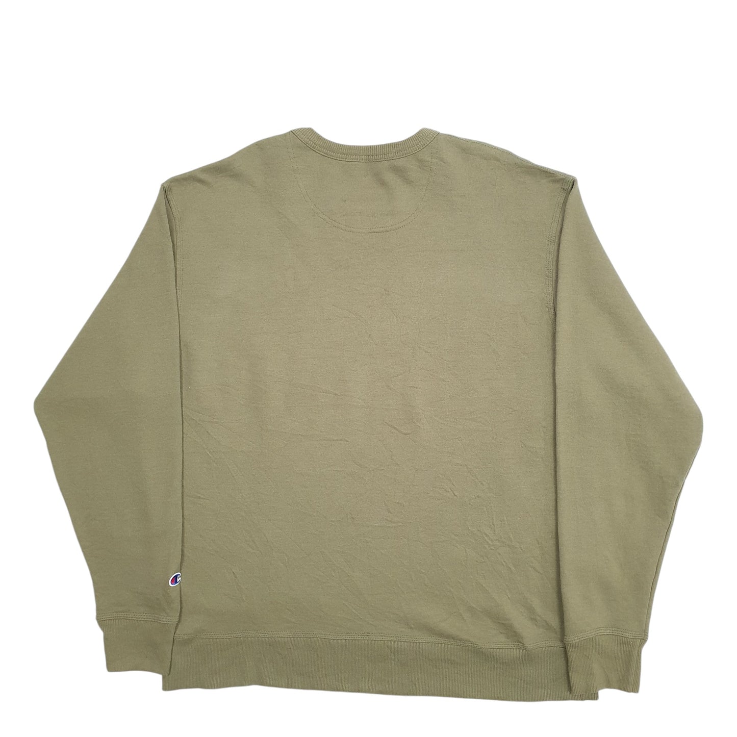 Mens Khaki Champion  Crewneck Jumper