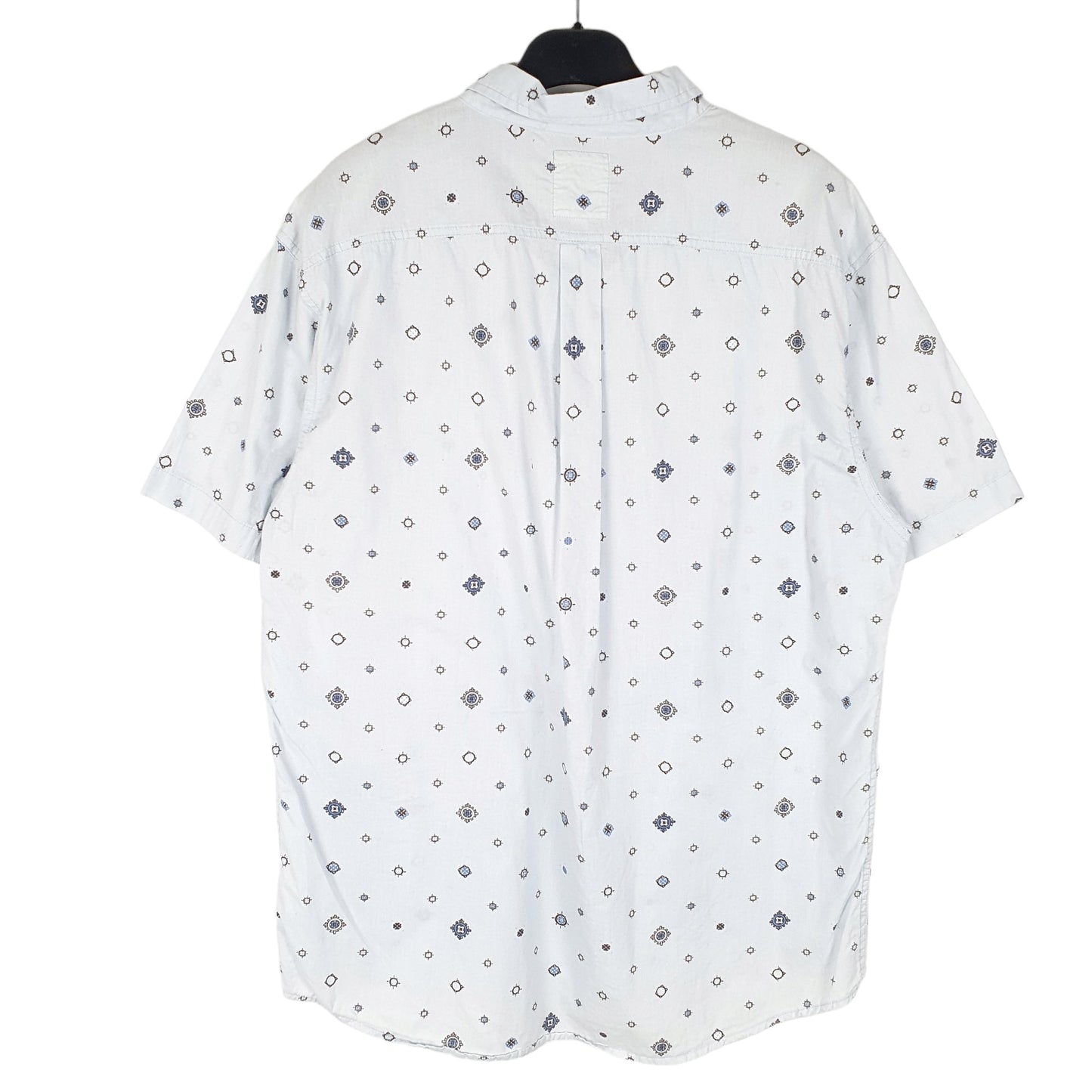 Mens Blue Levis Khaadi Print Summer Short Sleeve Shirt