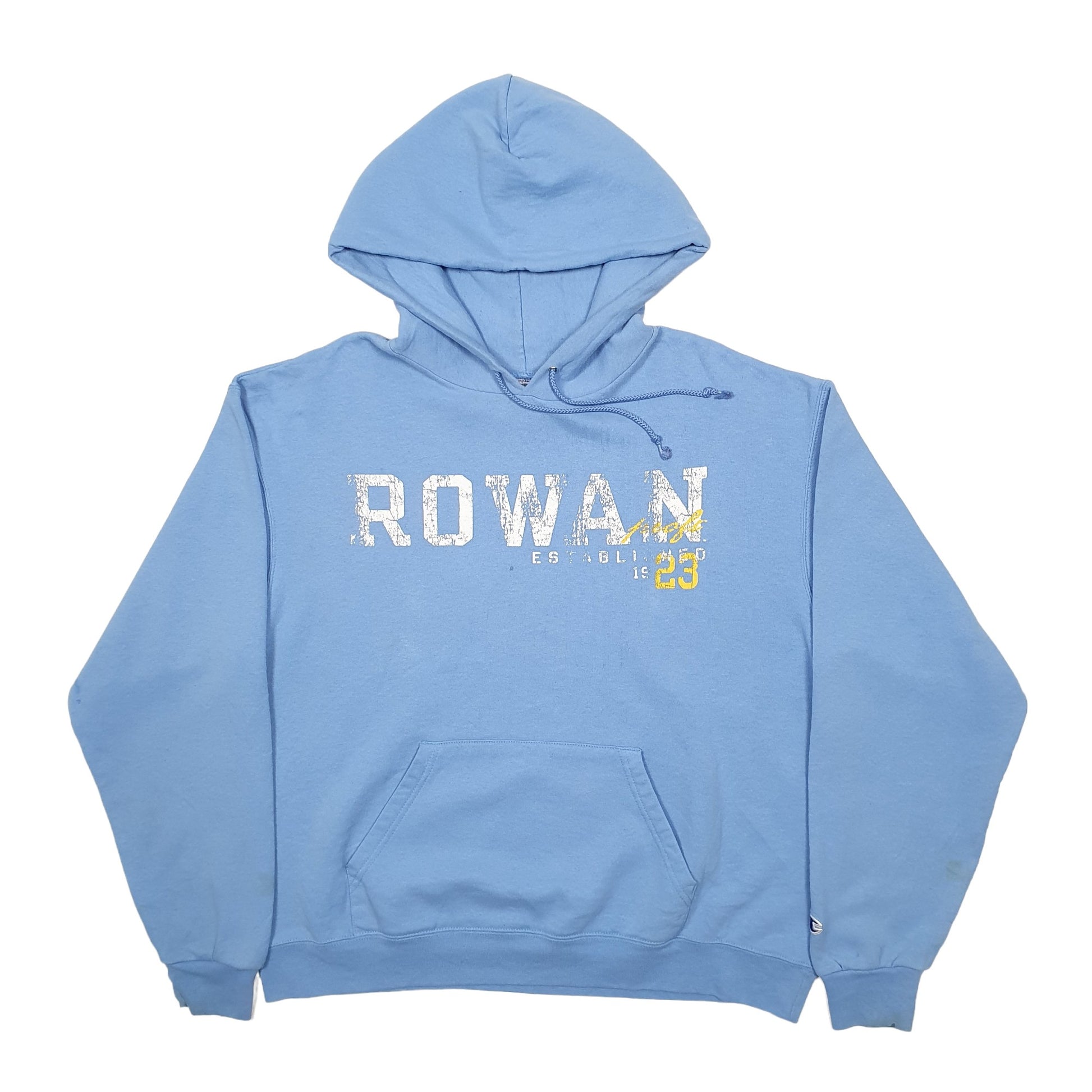 Mens Blue Champion USA College Hoodie Jumper