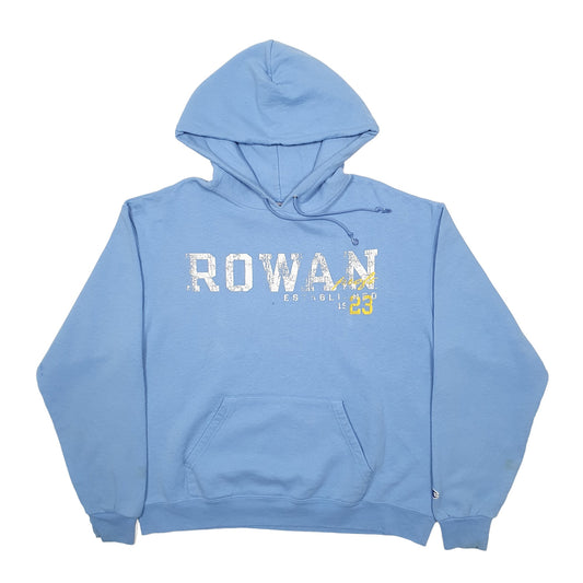 Mens Blue Champion USA College Hoodie Jumper