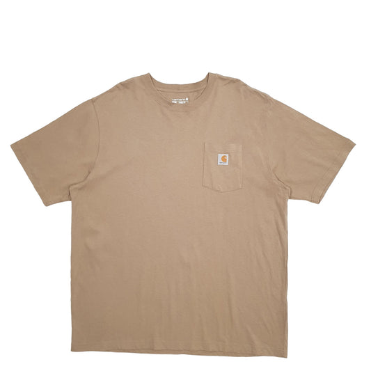 Mens Brown Carhartt  Short Sleeve T Shirt