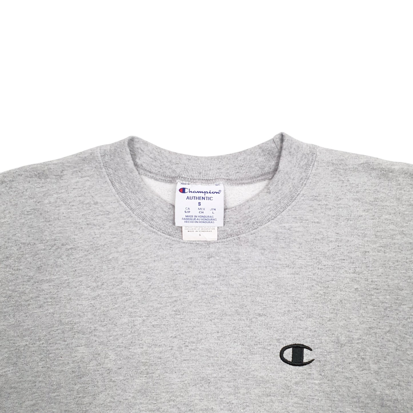 Mens Grey Champion  Crewneck Jumper