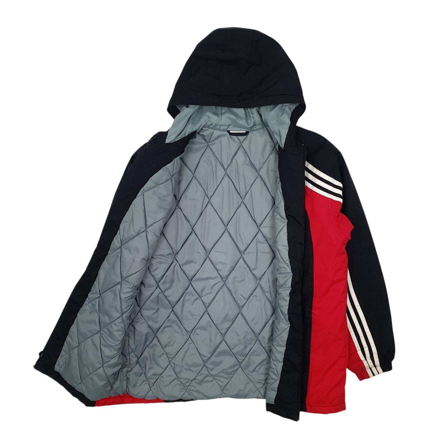 Mens Black Adidas Vintage 00s Quarter Zip Coat