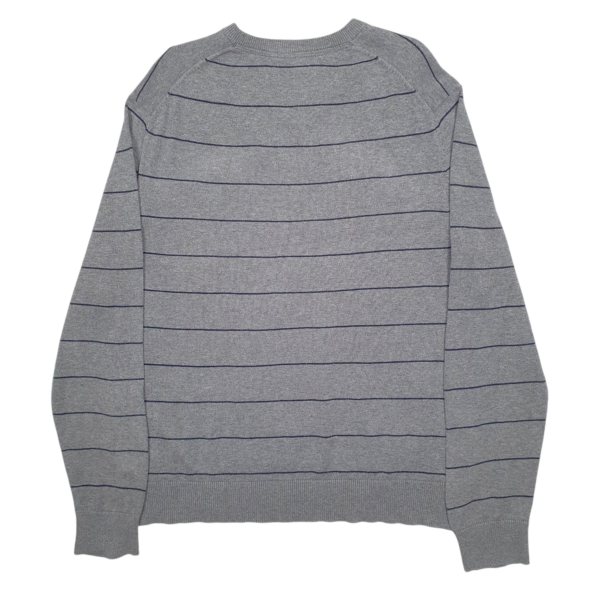 Mens Grey Nautica Knit Crewneck Jumper