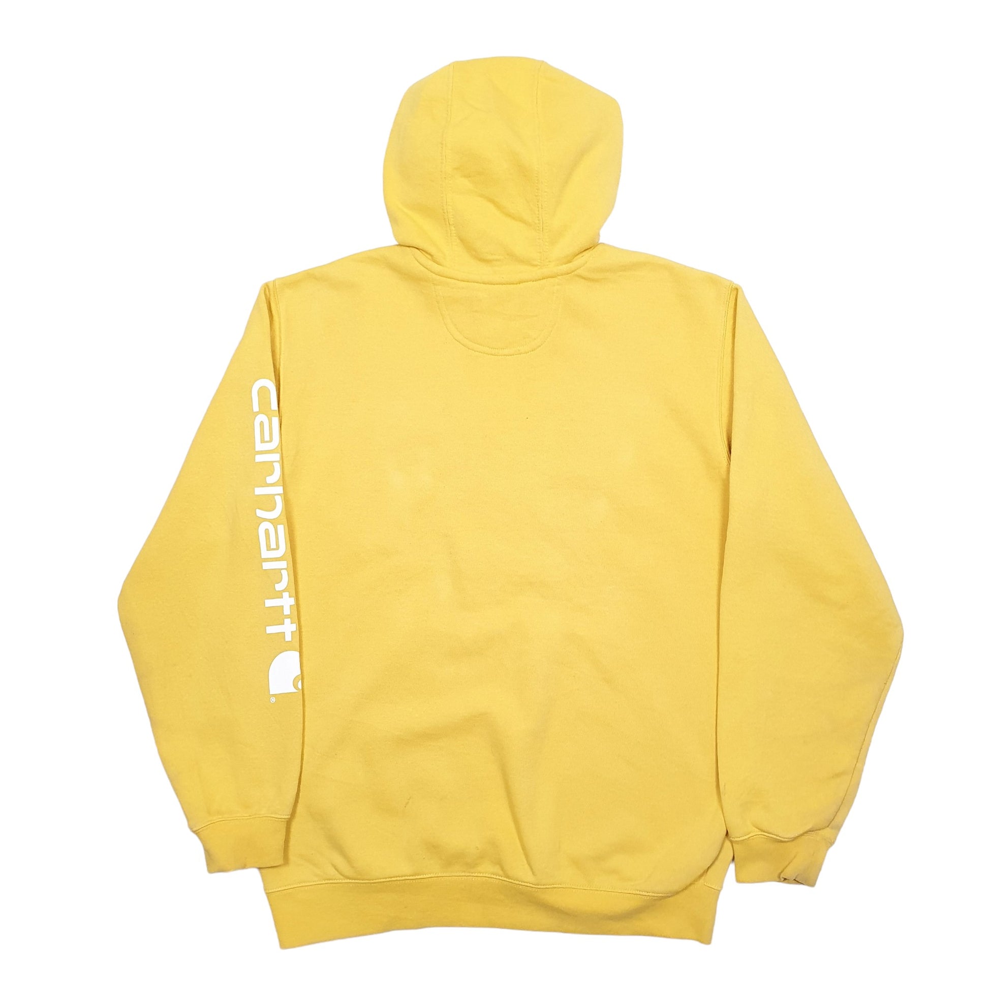 Mens Yellow Carhartt Workwear Hoodie Jumper