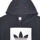 Mens Black Adidas Spellout Hoodie Jumper