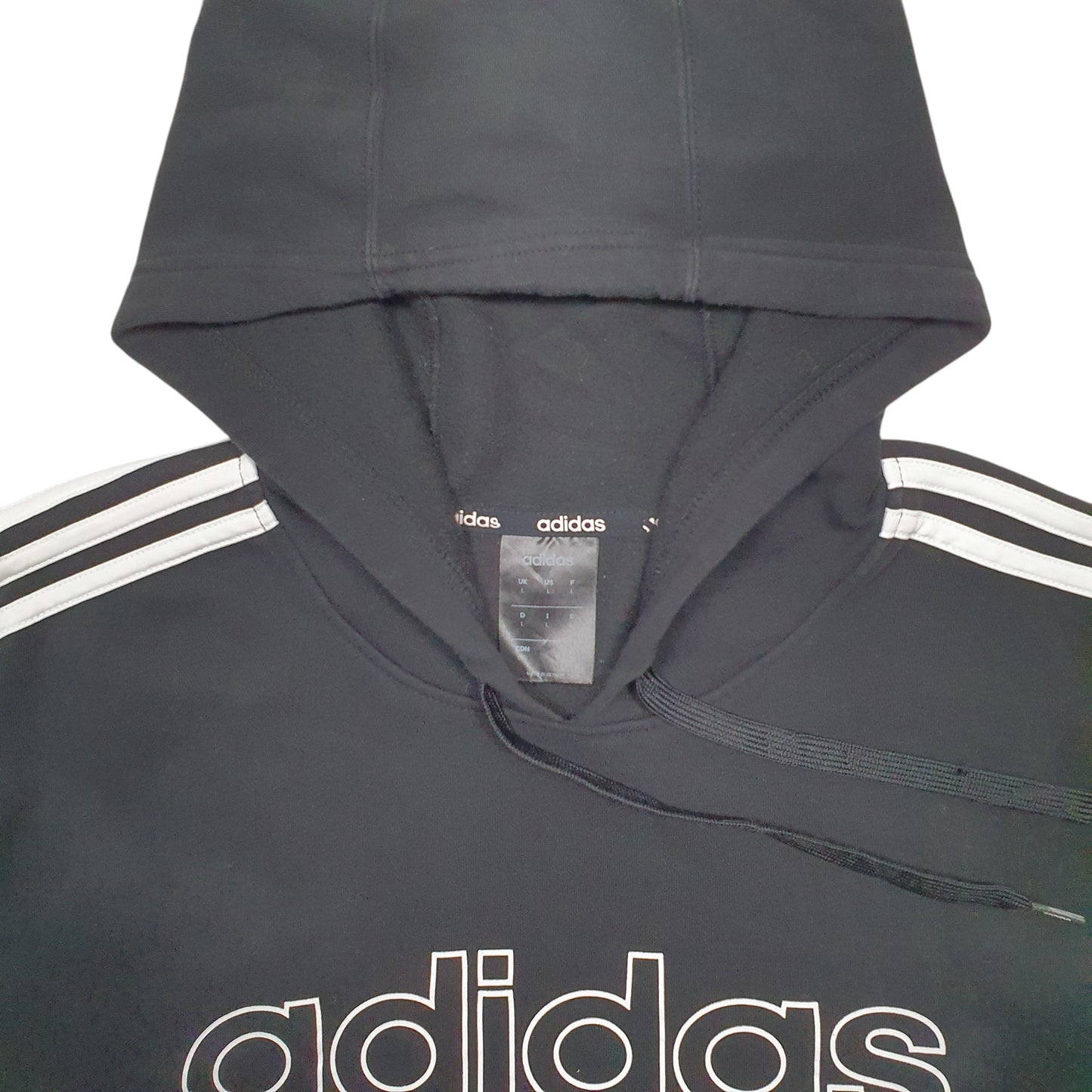 Mens Black Adidas  Hoodie Jumper