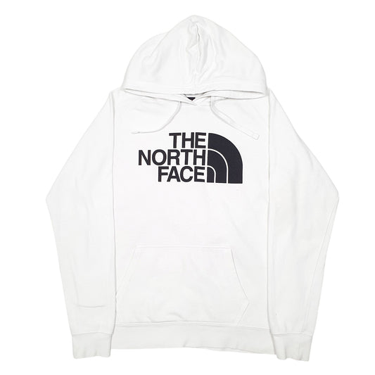 Womens White The North Face Spellout Hoodie Jumper