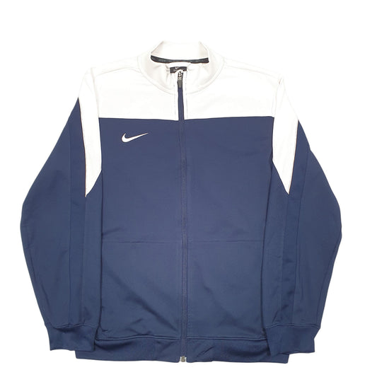 Womens Navy Nike Dri Fit Track Top Full Zip Jumper