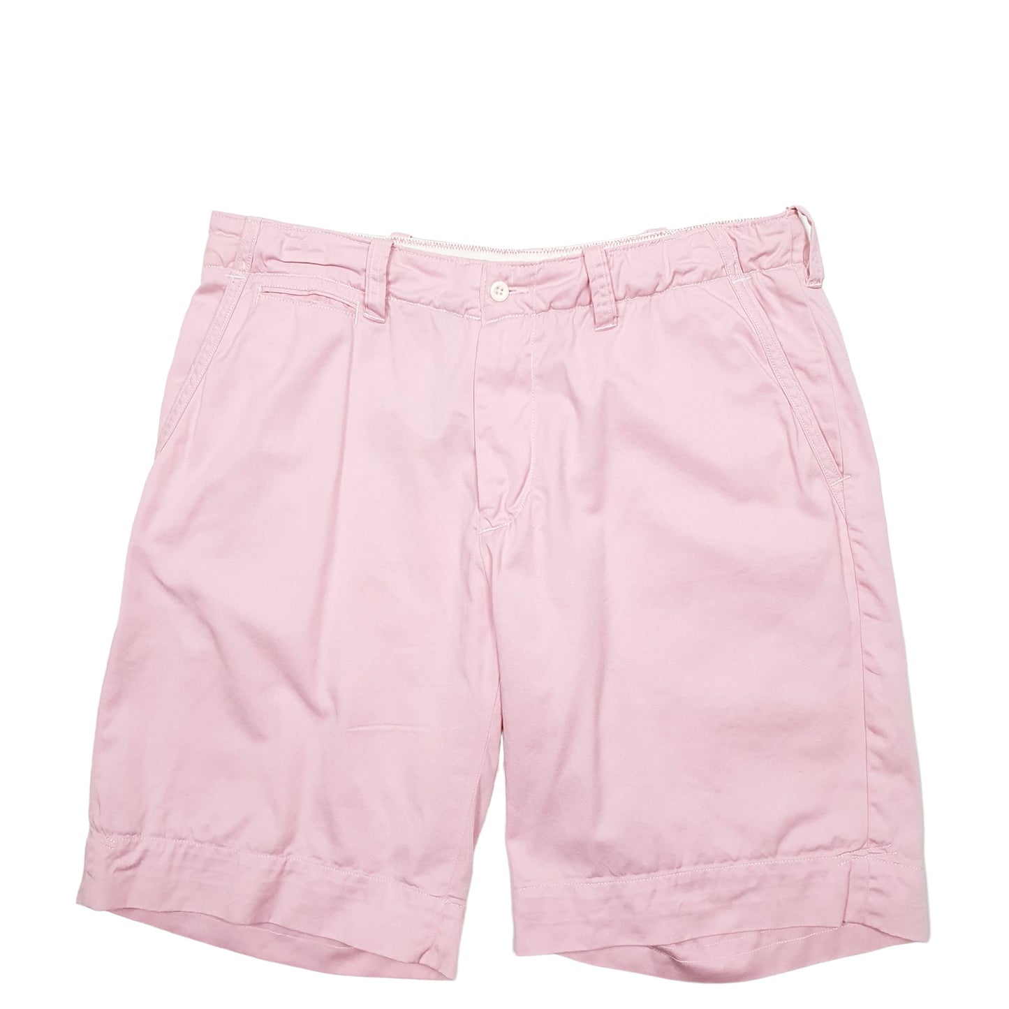 Mens Pink Polo Ralph Lauren Vintage 90's Talon Chino Shorts