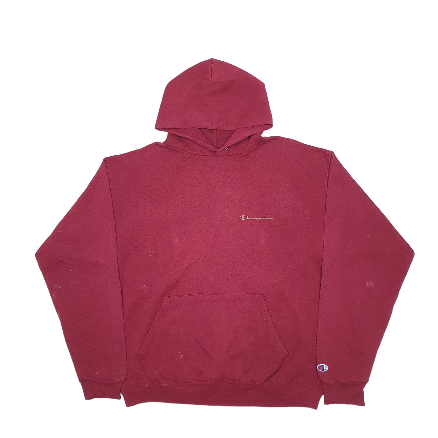 Mens Burgundy Champion  Hoodie Jumper