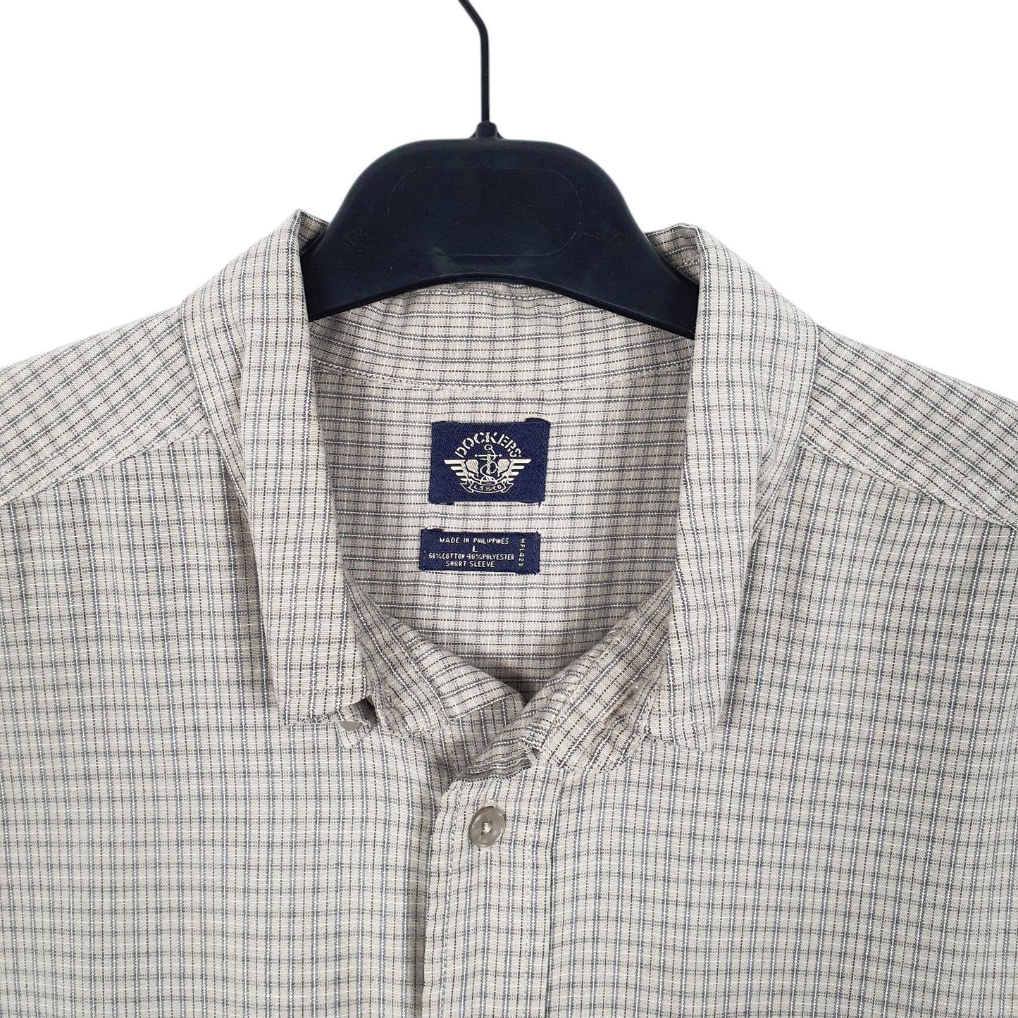 Mens Beige Dockers LS & CO Short Sleeve Shirt