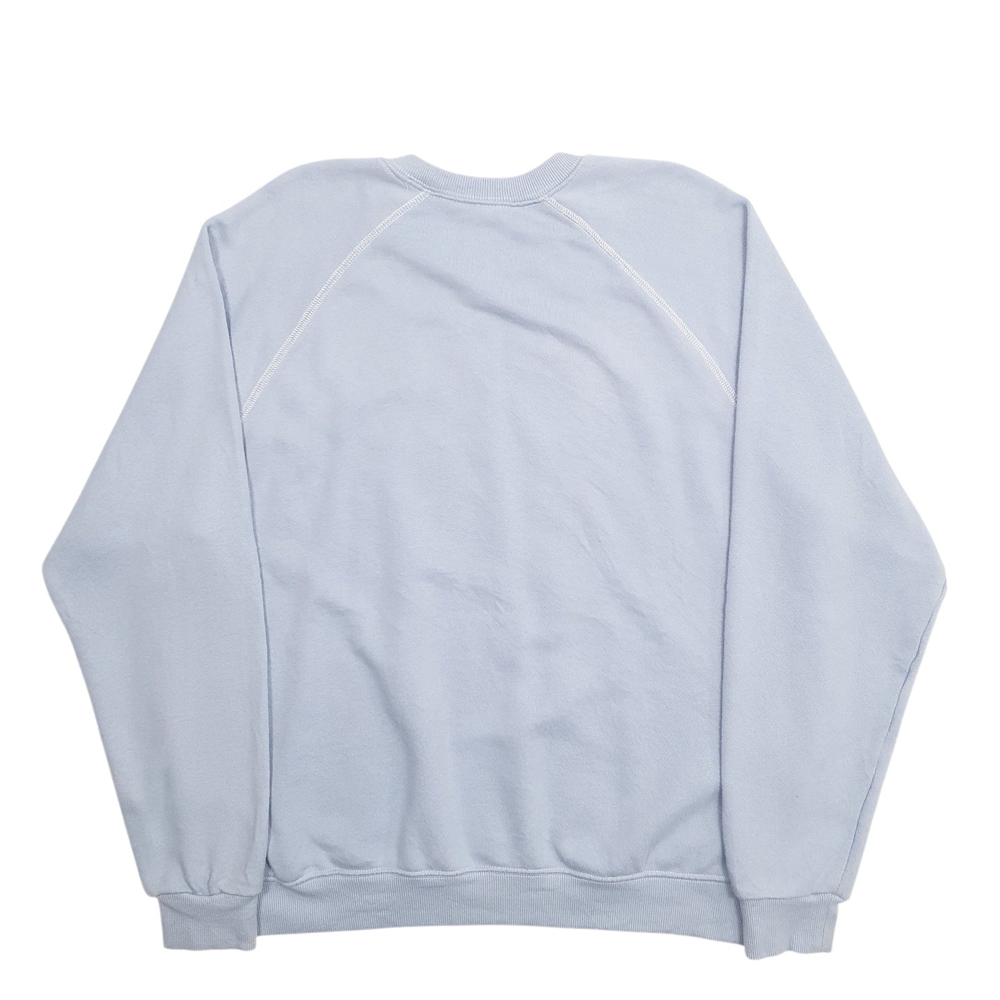 Mens Blue Disney Disneyland Spellout Mickey Mouse Crewneck Jumper