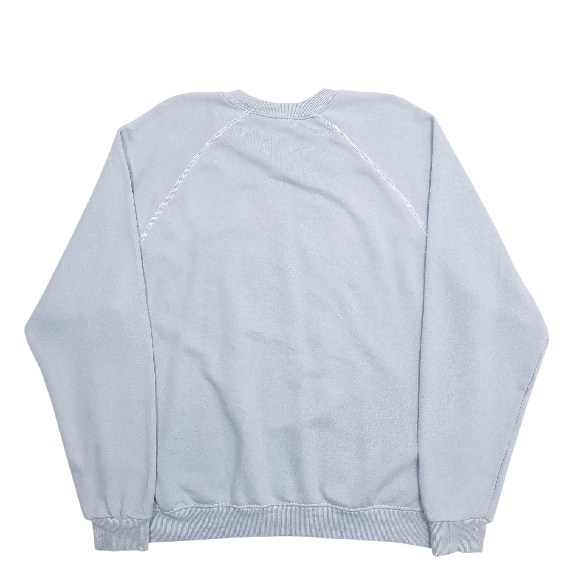 Mens Blue Disney Disneyland Spellout Mickey Mouse Crewneck Jumper