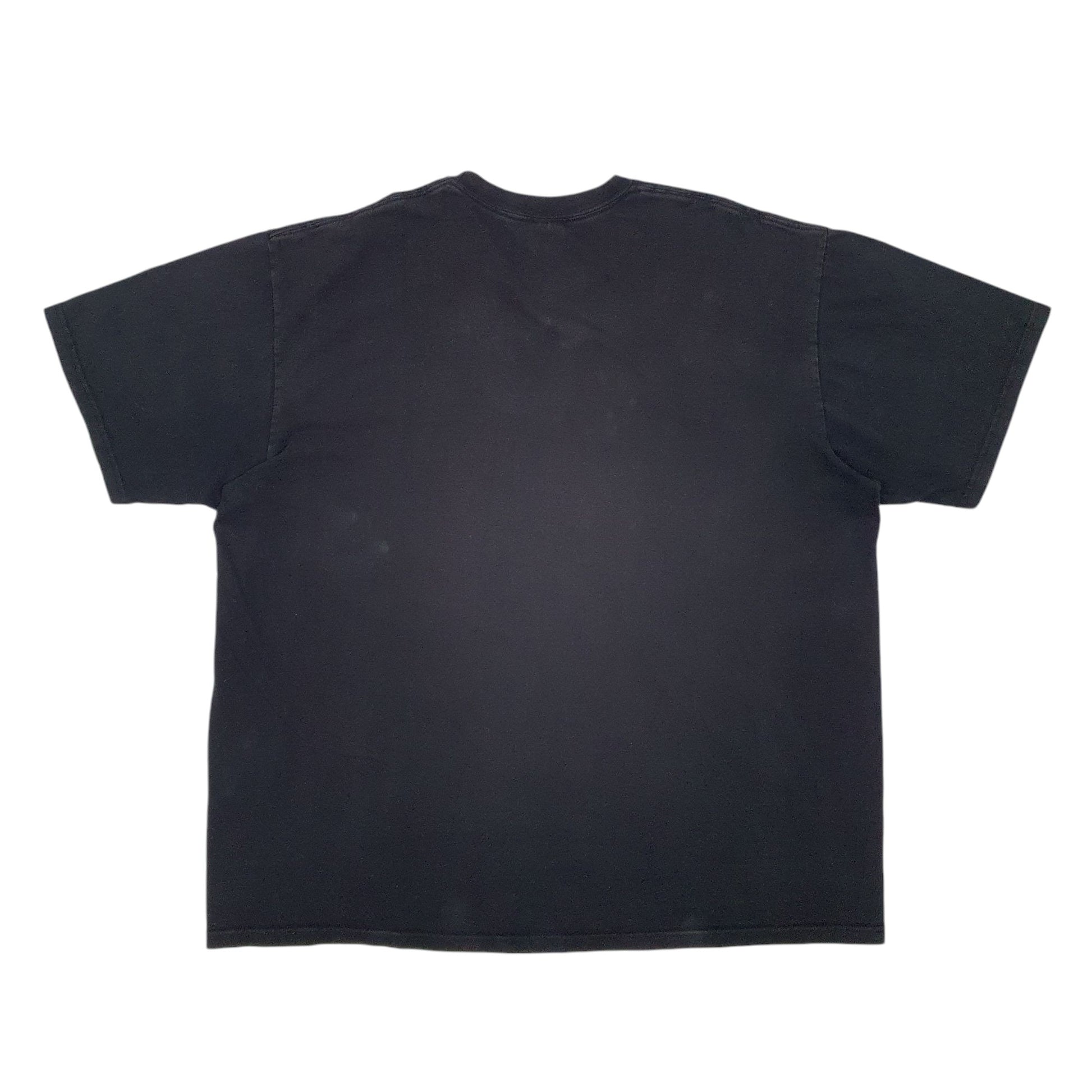 Mens Black Supreme Spellout Made In USA Pre-Shrunk Short Sleeve T Shirt