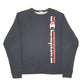 Mens Black Champion Spellout Crewneck Jumper