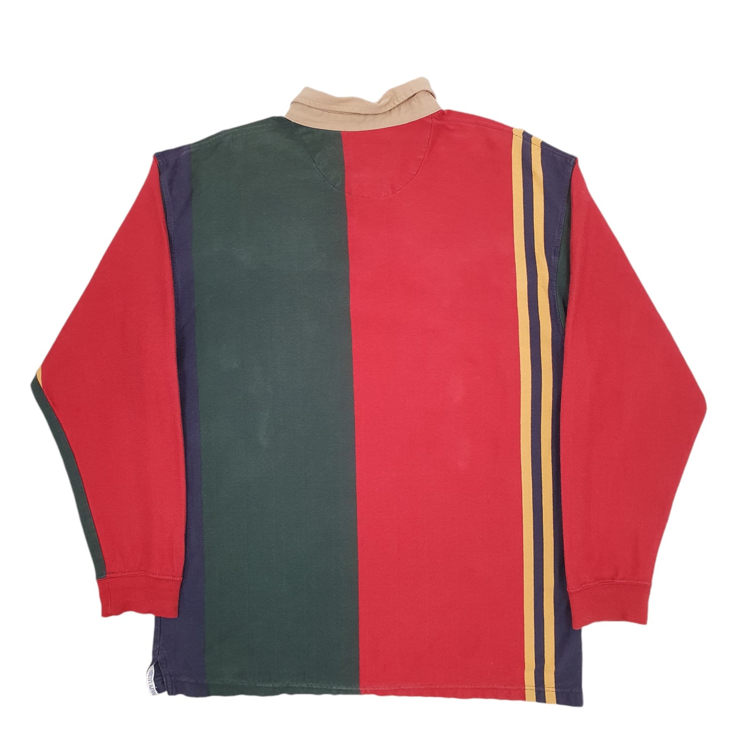 Mens Multi Ralph Lauren Rugby Crest Long Sleeve Polo Shirt