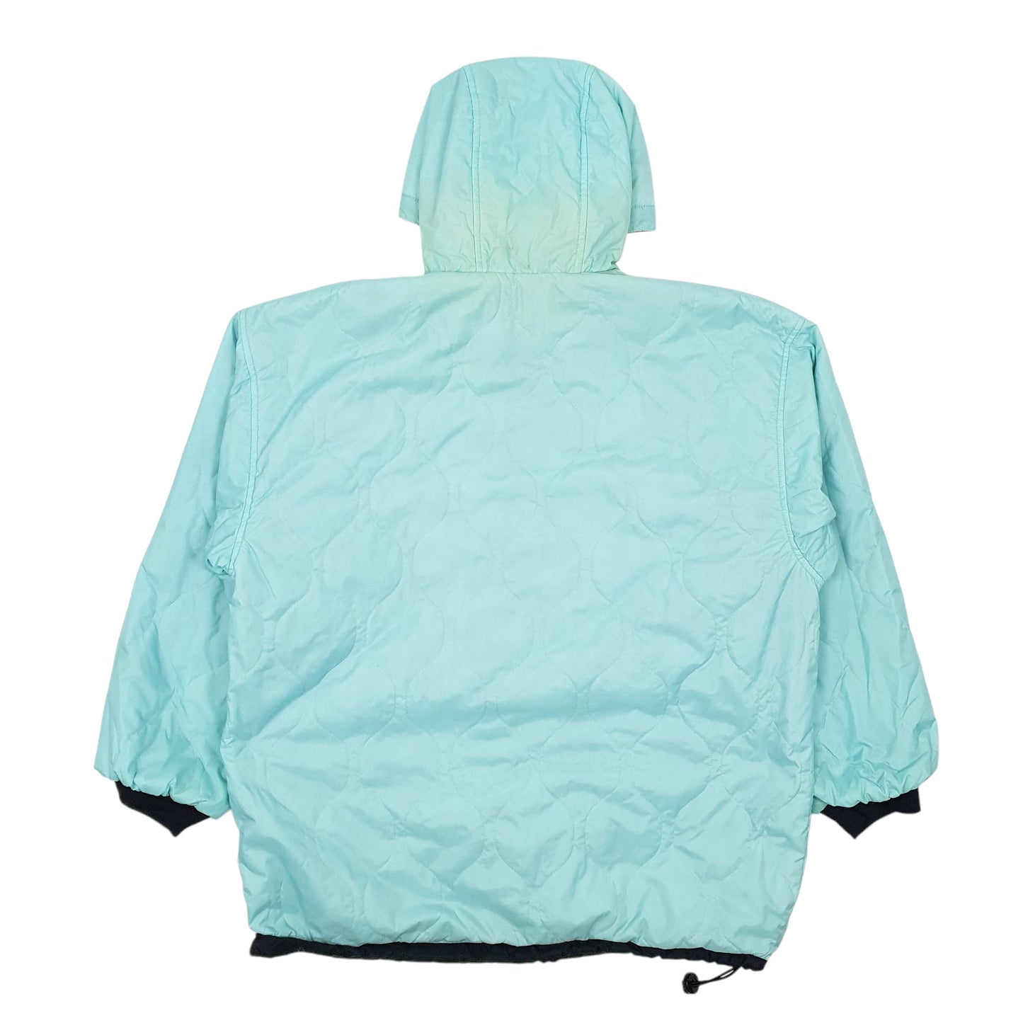 Womens Black Nike Vintage 90s Reversible Crewneck Coat