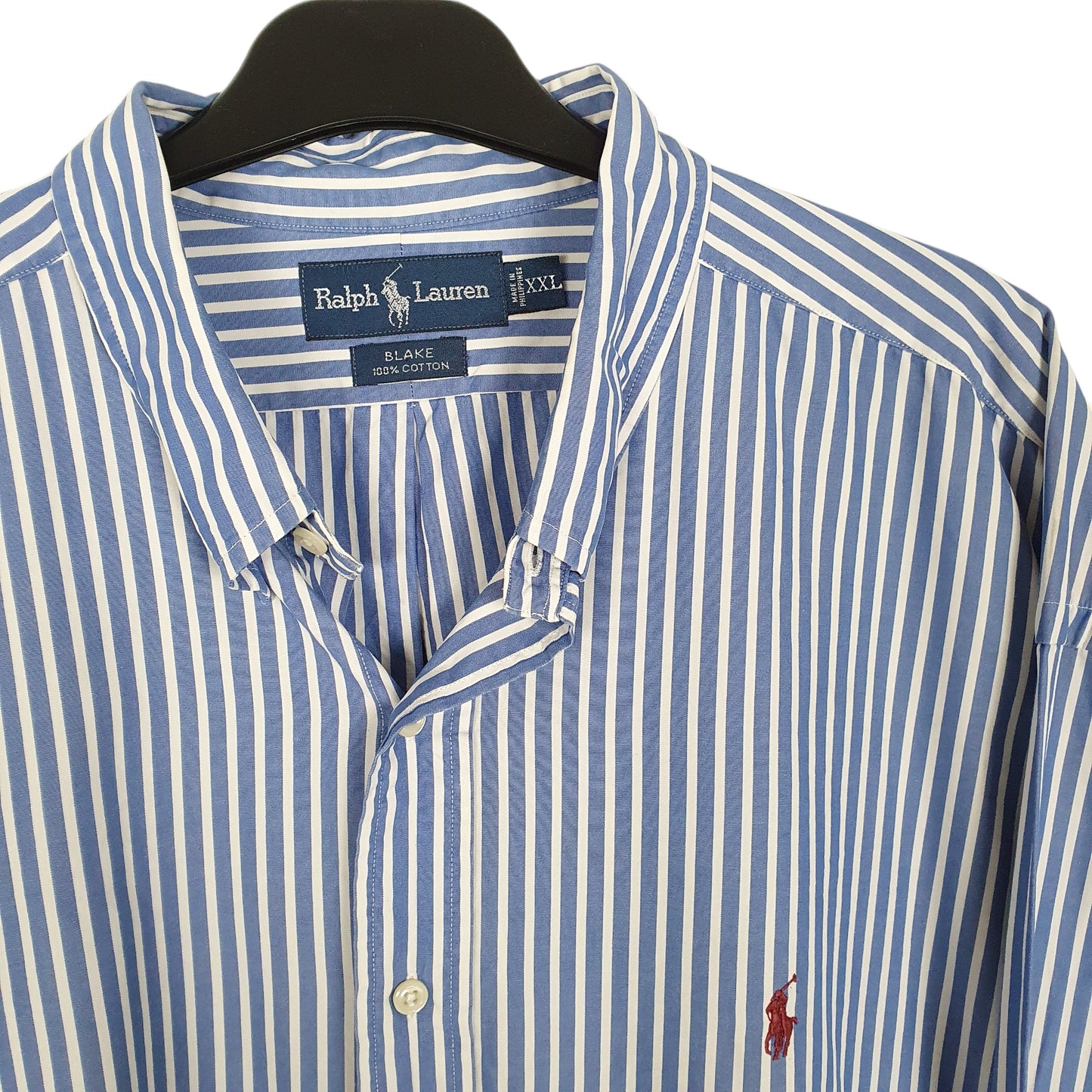 Mens Blue Ralph Lauren Oxford Long Sleeve Shirt