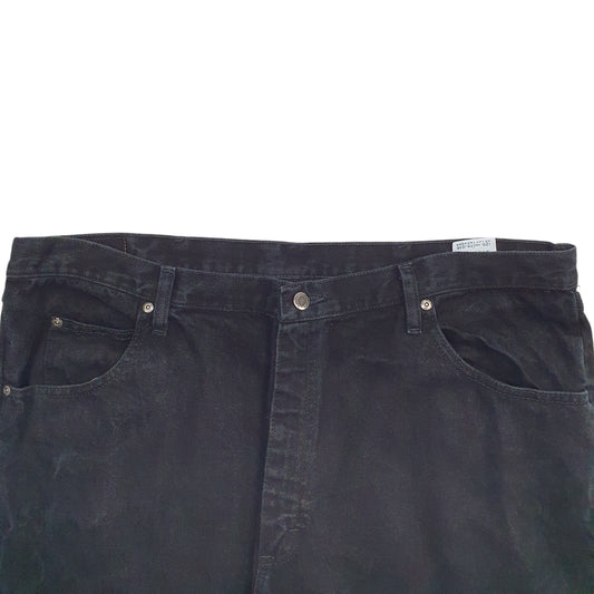 Mens Black Wrangler  Relaxed JeansW42 L30