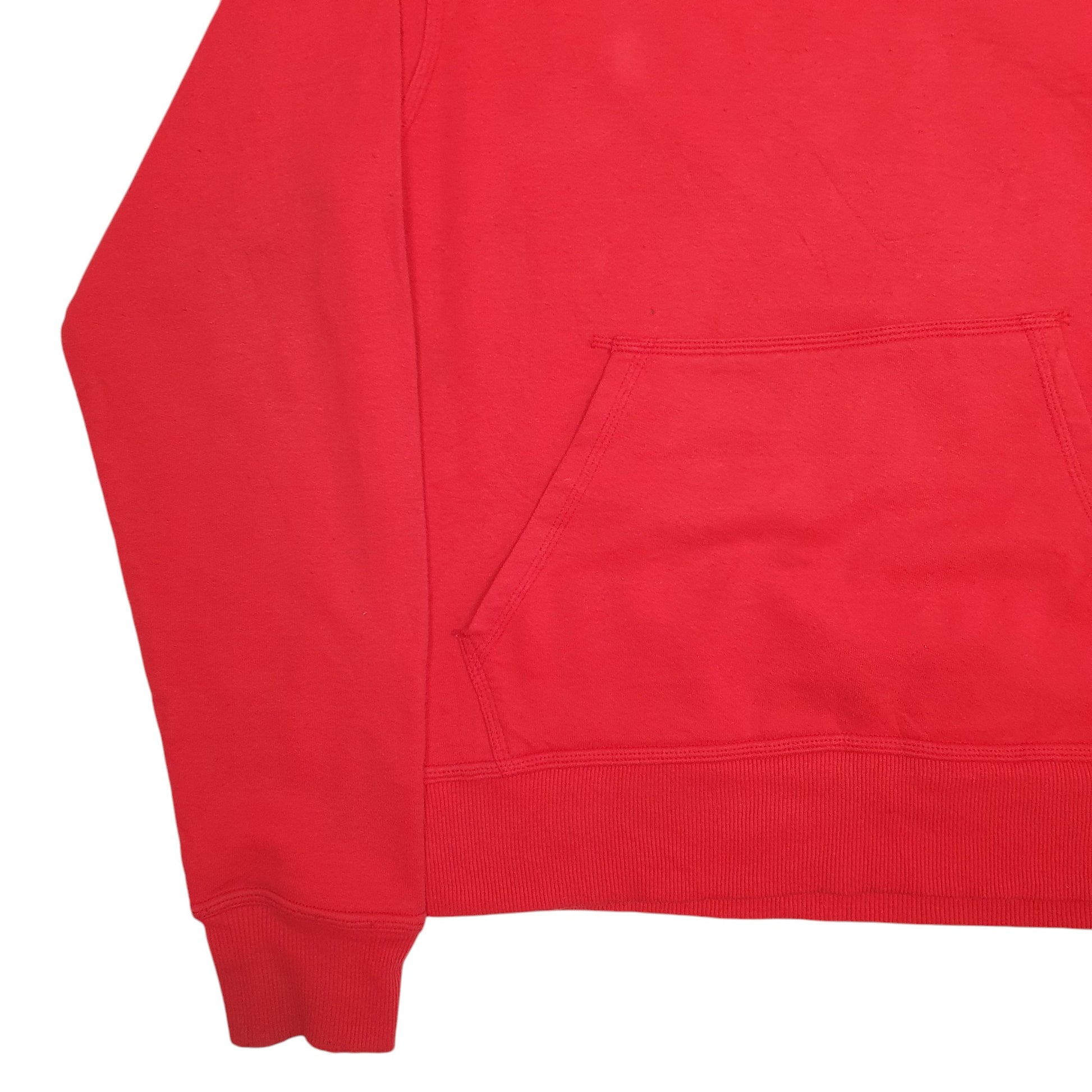 Mens Red Champion Spellout Hoodie Jumper