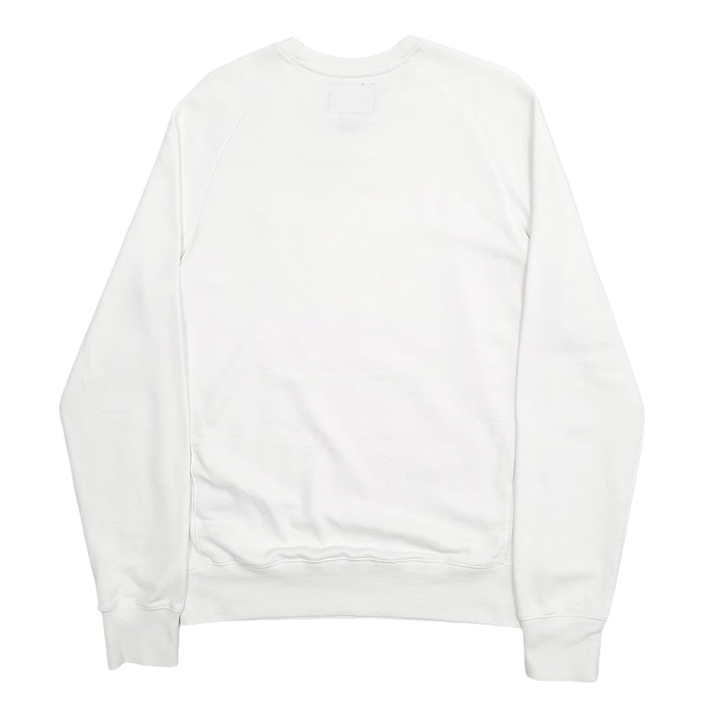 Mens White Roots Canada Spellout Crewneck Jumper