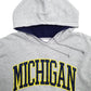 Mens Grey J.America Sportswear Michigan Spellout Hoodie Jumper